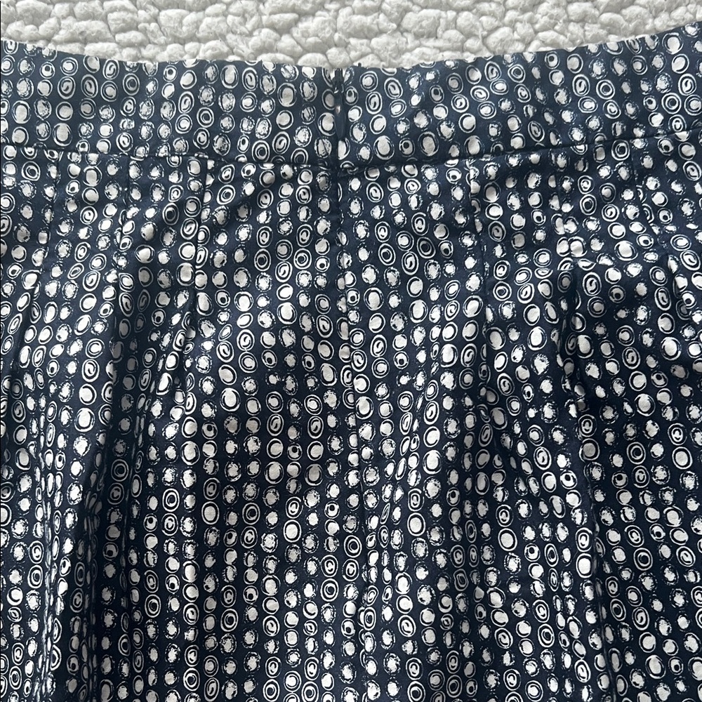 George Navy and Coral A-Line Skirt - Picture 5 of 6